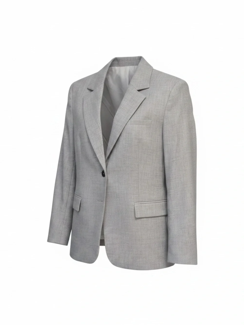 NWT - Zara Light Grey Tailored Blazer Jacket (Size XL) - Picture 3 of 15